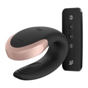 Satisfyer Double Love - inteligentný rádiový párový vibrátor (čierny) od značky Satisfyer