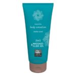 Shiatsu 2v1 Jantár - masážny lubrikant (200ml) od značky HOT