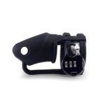 LOCK A WILLY - silikónová klietka na penis s visiacim (čierna) od značky Lock-a-Willy