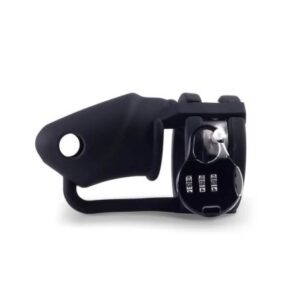 LOCK A WILLY - silikónová klietka na penis s visiacim (čierna) od značky Lock-a-Willy