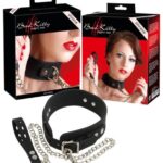 Bad Kitty - silikónový obojok s vodítkom (čierny) od značky Bad Kitty