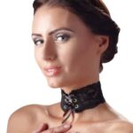 Cottelli - Široký šnurovací čipkový náhrdelník (čierny) od značky Cottelli