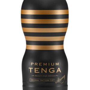 TENGA Premium Strong - jednorazový masturbátor (čierny) od značky TENGA
