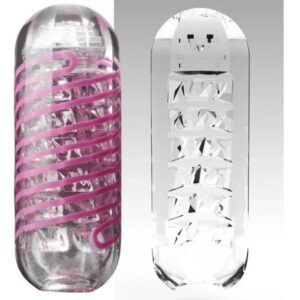 TENGA Spinner Brick - priehľadný masturbátor od značky TENGA