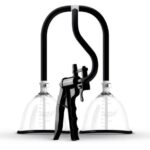 Saiz Premium - dvojitá prsná pumpa - malá (priehľadná-čierna) od značky SAIZ