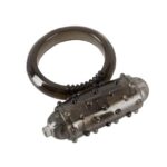 You2Toys - Čierny vibrujúci silikónový krúžok na penis od značky You2Toys