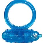 You2Toys - Čistý silikónový vibračný krúžok na penis (modrý) od značky You2Toys