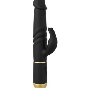 Dorcel Furious Rabbit 2.0 - čierny vibrátor s ramenom na klitoris od značky Dorcel