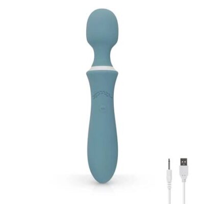 Bloom Orchid Wand - akumulátorový masážny vibrátor (tyrkysový) od značky Bloom