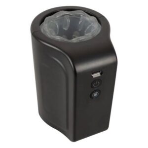 Rebel - vodotesný otočný masturbátor (čierny) od značky Rebel