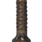 Rebel - rebrovaný návlek na penis (sivý) od značky Rebel