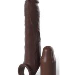 X-TENSION Elite 3 - prstencový hnedý návlek na penis od značky Pipedream
