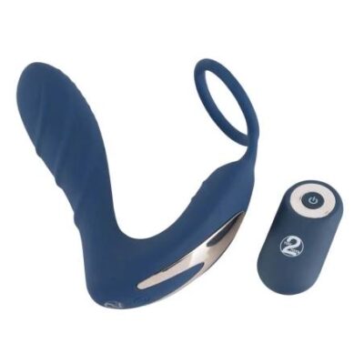You2Toys Prostatický Kolík - análny vibrátor s krúžkom na penis (modrý) od značky You2Toys