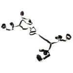 ZADO - kožený set na viazanie k posteli (čierny) od značky ZADO