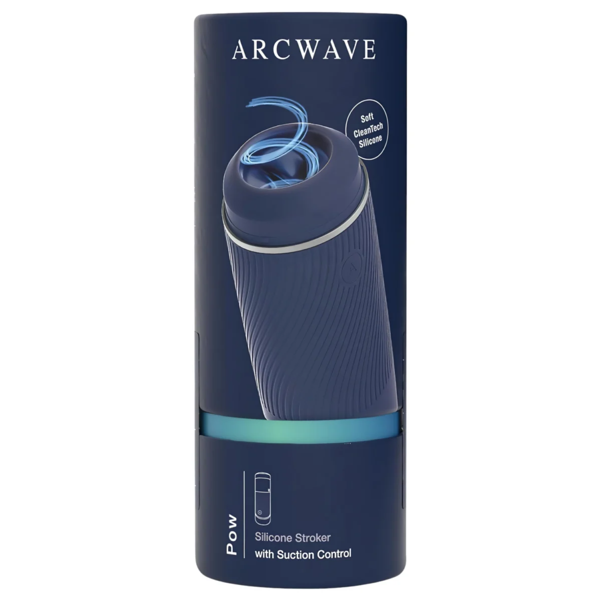 Arcwave Pow - manuálny vákuový masturbátor - modrý