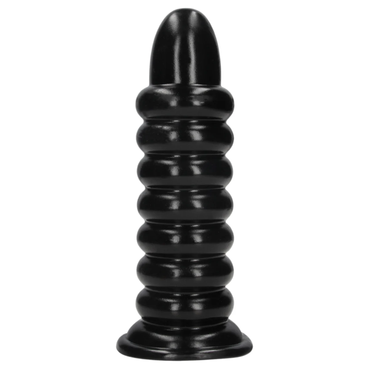 Au! Spiral Force - skrutkovací análny kolík (čierny) - 23,5 cm