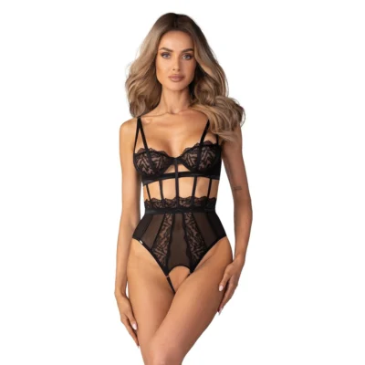 Body Obsessive Hersis Crotchless čierne