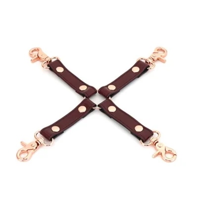 Bondážny kríž Liebe Seele Wine Red Hogtie vínový