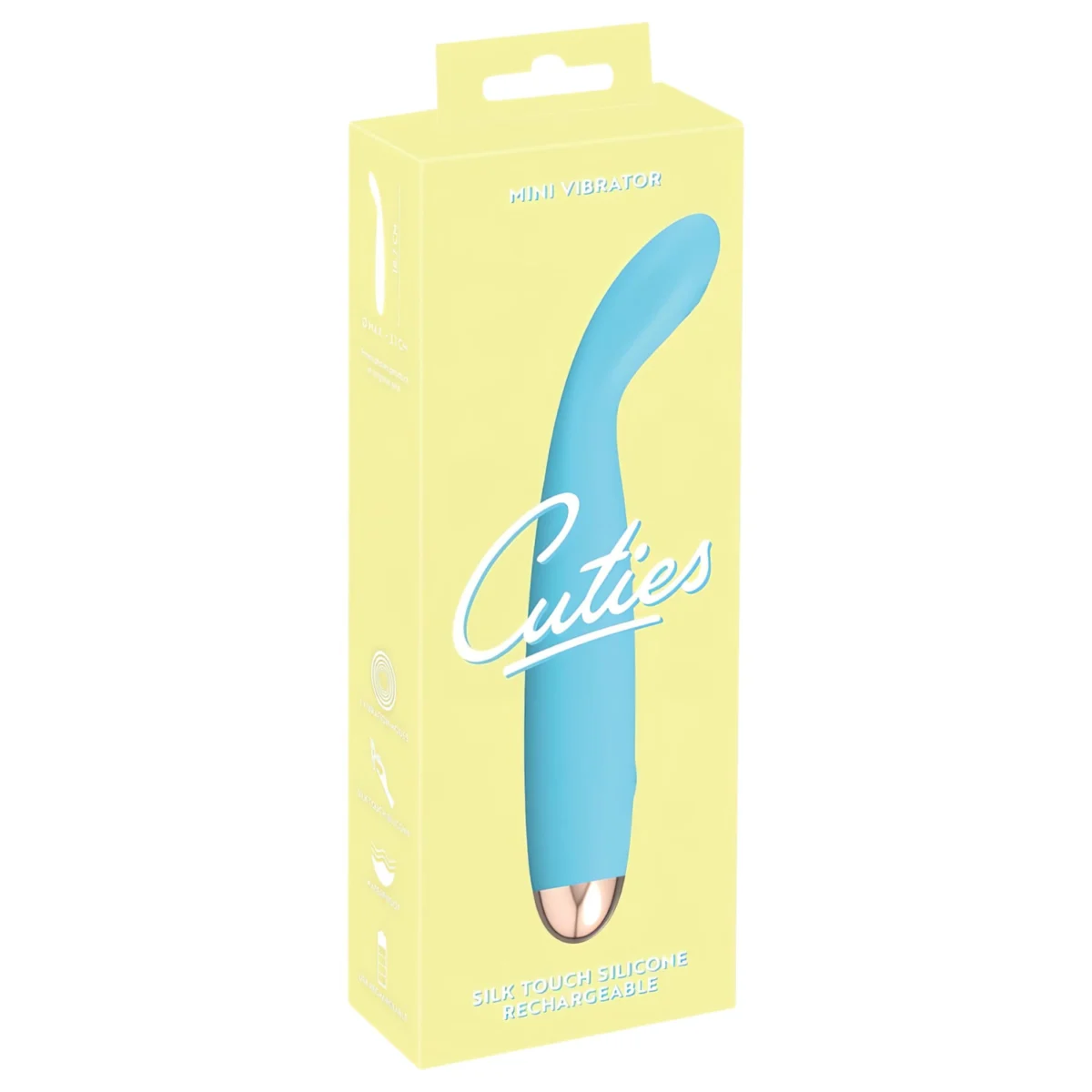 Cuties Mini - vibrátor na G bod - akumulátorový, vodotesný - tyrkysový
