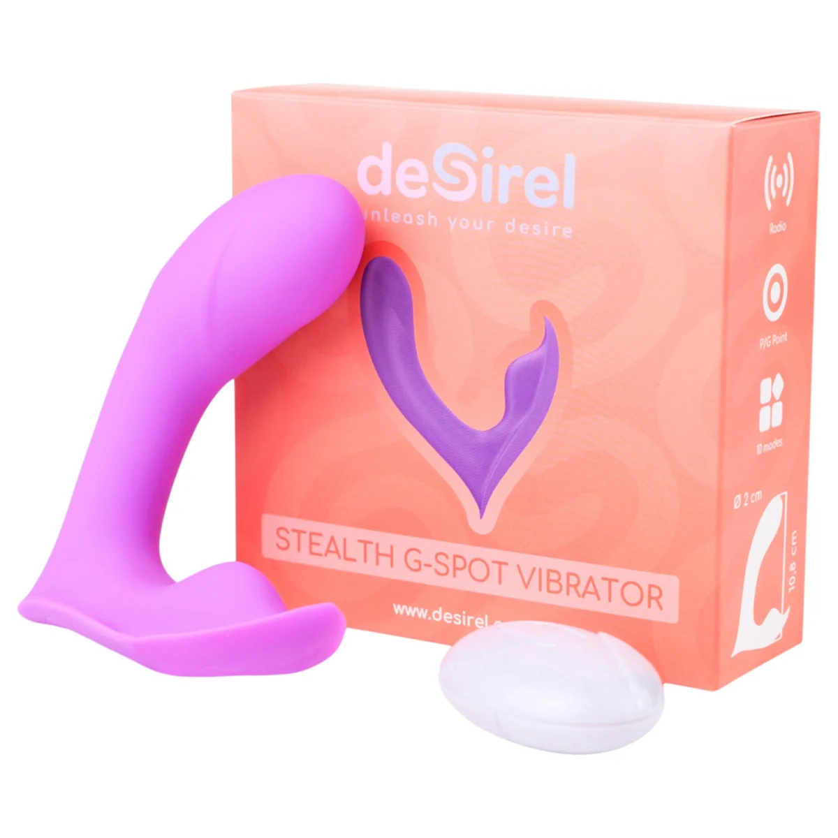Desirel Insider - vibrátor na bod G a prostatu - fialový