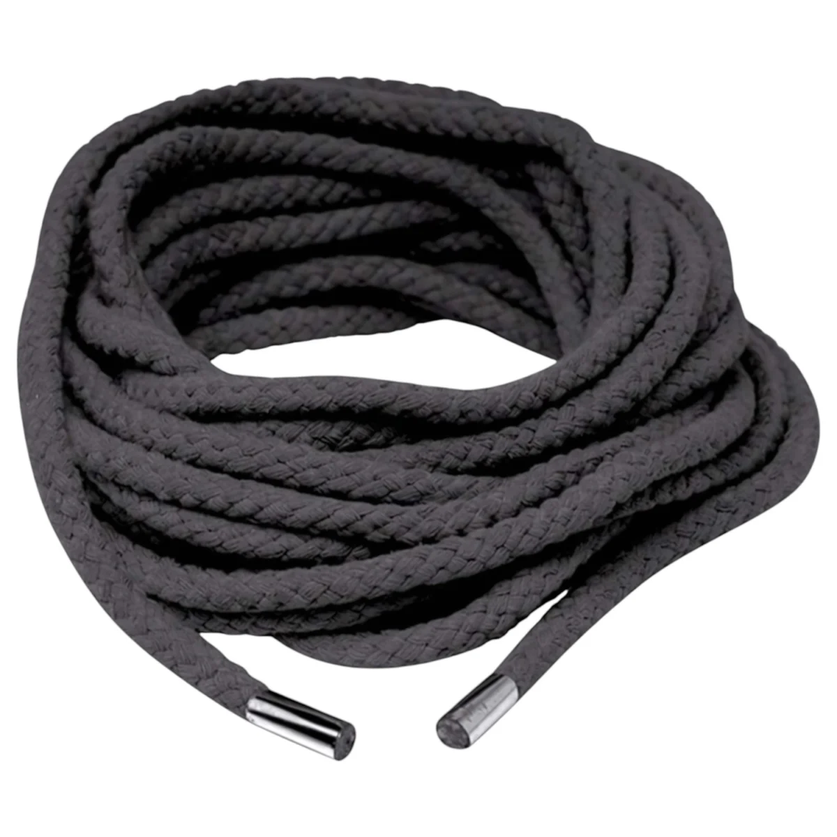 Fetish Silk Rope - hodvábne shibari bondage lano (10 m, čierne)